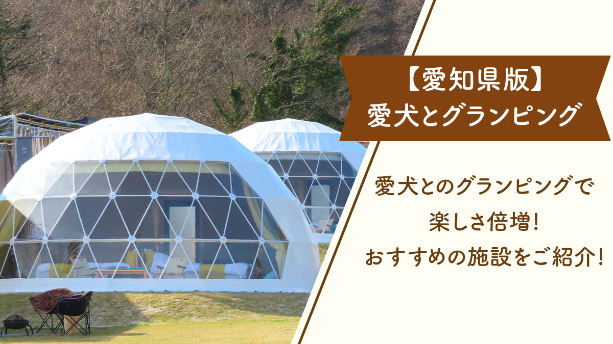 【愛知県版】愛犬とのグランピングで楽しさ倍増!おすすめの施設をご紹介!