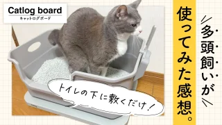 Catlog Board2】口コミ｜多頭飼いの私が検証！トイレの下に敷くだけの